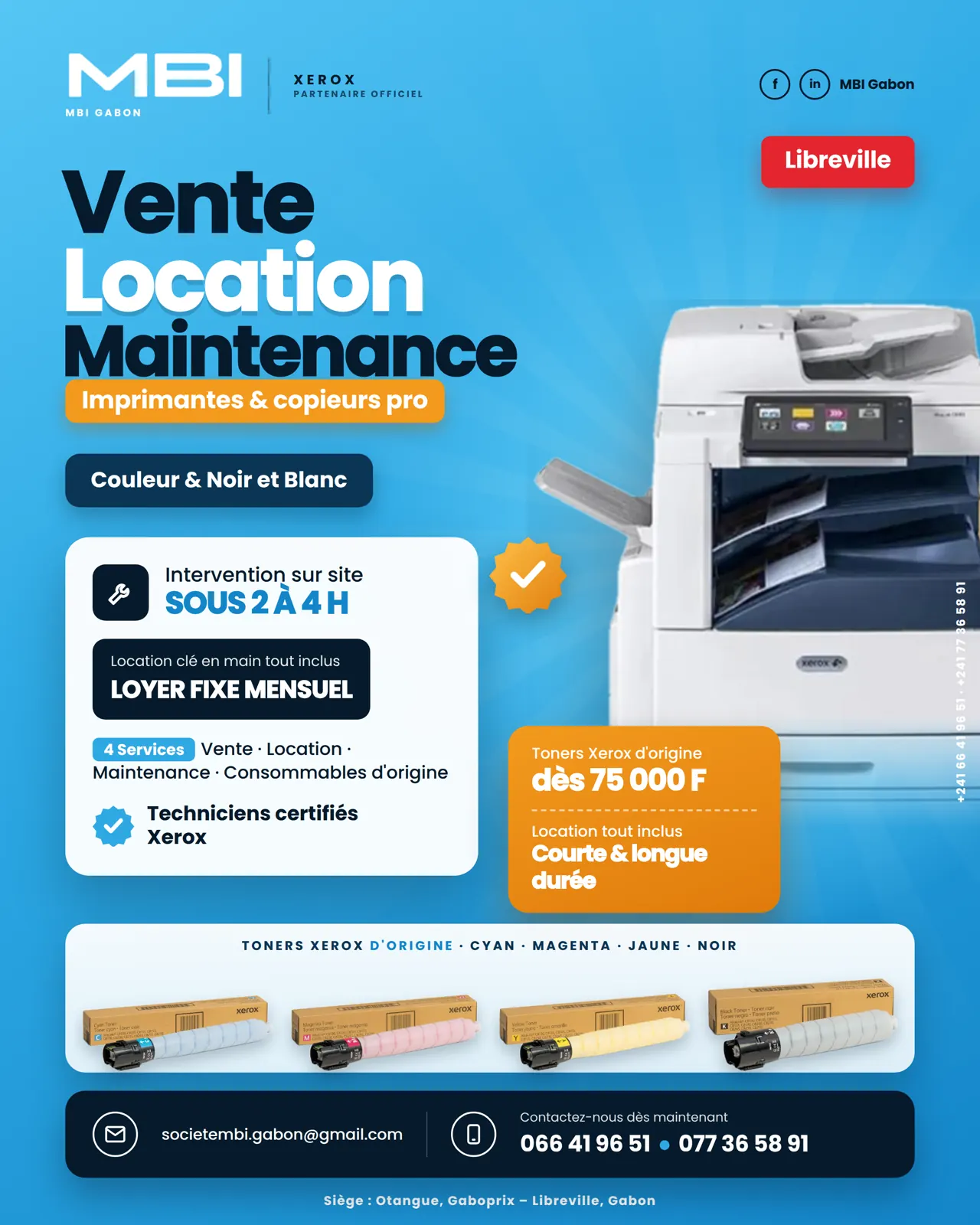 Flyer commercial MBI Gabon