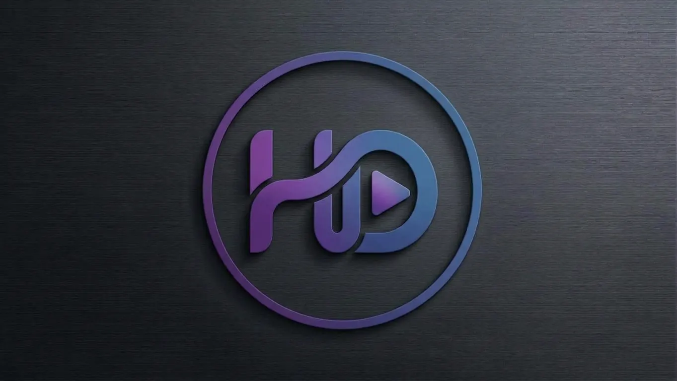 Monogramme Hazael Design en relief violet et bleu